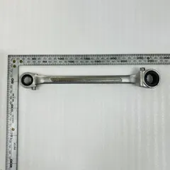 MCC(松阪鉄工所) ラチェットレンチ 13×17 正逆プッシュピン切替式 ピン式 メガネレンチ 両口MCCレンチ 大工道具 金槌 ＯＨ　鉄工・建築・土木作業のサムネイル