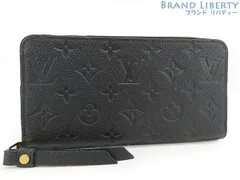 【超美品】 ルイヴィトンLOUIS VUITTON モノグラム アンプラントジッピーウォレットラウンドファスナー長財布 ノワール ブラック M61864