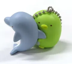 【中古】キーホルダー イルカとぺんぎん? 「すみっコぐらしと京都水族館のいきものたち マスコットボールチェーン」 京都水族館限定