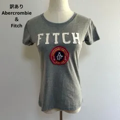 訳あり Abercrombie＆Fitch アバクロ グレー 半袖Tシャツ M