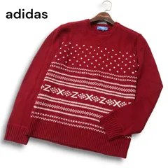 美品★ adidas Originals アディダス オリジナルス 秋冬 ウール混★ ジャガード セーター ニット Sz.XS メンズのサムネイル