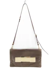 ジャスエムビー JAS-M.B. イア パピヨネear PAPILLONNER コラボ バッグ クラッチ ショルダー 2way レザー 茶