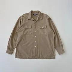 90s ラルフローレン　オープンカラーシャツ 開襟　Polo by Ralph Lauren open collar XLsize T1770 D8