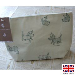 コスメポーチ　化粧ポーチ　小物入れ　トラベルポーチ Cosmetic Bag アメニティポーチ Hot Paws ＆ Trogg (Paw-14) Made in UK イギリス直輸入