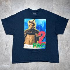 2PAC  official Tシャツ  2XL size  ブラック  プリントT  HIP HOP  ラッパー  オフィシャル Tシャツ  黒  グラフィック  古着