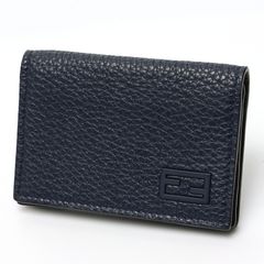フェンディ / FENDI　カードケース / 名刺入れ　7M0222　セレリアレザー　ネイビー/グレー 【中古】 商品番号 E-158610