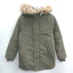 ◇ ZIP GUN キッズ 子供服 裏起毛 防寒 フード 長袖 ジャンパー ブルゾン サイズ120 カーキ 男の子 E  【1407020069267】