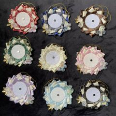 痛バ用バッジカバー台座 58～75mm対応 DIY展示用 三点セット ランダムカラー