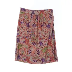希少】ETRO エトロ ベロア ペイズリー柄 スカート シルク混