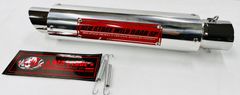 REDSTAGE オリジナル サイレンサー Zタイプ 50.8用 汎用 バネ付 プレートレッド リベットタイプ インナー RED×SIL レッドステージ