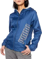 【新品】【Lサイズのみ】puma（プーマ）FEEL ITメッシュラインド ウーブンジャケット 長袖 パーカー ジップアップ ポケット付 レディース・ウィメンズ ダークデニム 519499-03-L