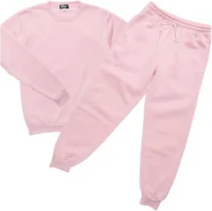 Y's factory 裏起毛 スウェット 上下セット レディース あったか ルームウェア 長袖 長ズボン トレーナー 無地 部屋着 快適 着心地 肌触り 秋 冬(ライトピンク,  5L)