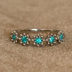 Pt900天然パライバトルマリン0.20ct リング