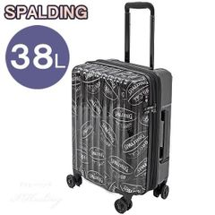SPALDING バスケットボール スーツケース ダブルホイールキャリー 38L ブラック 機内持ち込み可 8輪キャリーケース スポルディング SP-0803-48正規品