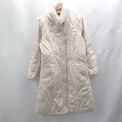 ■ ⊇ SUMURILA 長袖 ダウンコート サイズM-L ベージュ レディース E  【1502180038655】