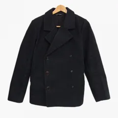 フランクリーダー ジャーマンレザー　Pコート　S ブラック FRANK LEDER フランクリーダー ジャーマンレザー チェスターコート