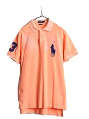 【お得なクーポン配布中!】 ビッグポニー ポロラルフローレン 鹿の子 ポロシャツ M オレンジ ナンバリング