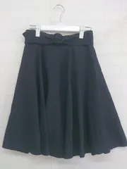 ◇ ◎ MISCH MASCH ミッシュマッシュ 膝丈 フレア スカート サイズS ネイビー レディース P  【中古】 【1210120002795】