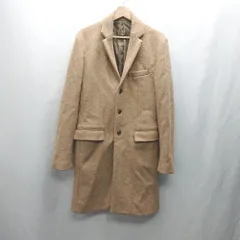 ■ ⊇ グローバルワーク GLOBAL WORK ロング丈 長袖 コート サイズL ベージュ系 メンズ E  【1501230004671】