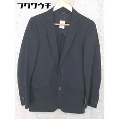 ◇ UNITED ARROWS white label シャドーストライプ テーラード ジャケット サイズ1 ブラック メンズ 【中古】 【1002802395765】