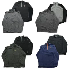 古着卸 まとめ売り スポーツブランドMIX ハーフジップ ジャージ 8枚セット (メンズ XL ) チャンピオン プーマ 中古 古着 NC2444