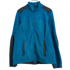 L.L.Bean フリースジャケット M ブルー系 ブラック エルエルビーン アウトドア フルジップ 古着卸 アメリカ仕入 a703-6212