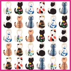 [] 猫 チャーム 猫の花 デコパーツ ペンダント 30個 ランダムカラー 合金 DIY飾り物 デコキット ネックレス/イヤリング/ペンダント飾り 基礎パーツ 手作りハンドメイド デコ素材