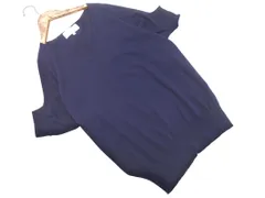 Rope Picnic ロペピクニック Vネック ドルマン ニット セーター size38/紺 ■◆ レディース