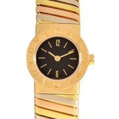 ブルガリ BVLGARI BB192T ブルガリブルガリ トゥボガス19 腕時計 ブラック文字盤 K18YG WG PG 金無垢 約 75.1g レディース【中古】