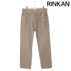 オーラリー　ストレートジーンズ　デニムパンツ　ブラウン系　32インチ AURALEE(オーラリー)Hard Twist Brown Denim 5P Pants(A23AP01MD