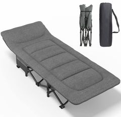 耐荷重200kg おりたたみべッド収納便利 キャンプベッド アウトドアベッド こっと 軽量 (グレー) 通気性 防水 折りたたみベッド コット 簡易ベッド 折り畳み式ベッド ATORPOK