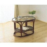 極美品】ヤマカワラタン ローテーブル ラタンテーブル 籐家具 山川