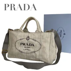 【価格交渉/質問大歓迎♪】プラダ　カナパM　トート　2way　ホワイト系　ショルダーバッグ　5053