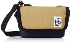 Navy x Beige [チャムス] Shoulder Bag Compact Camera Pouch Sweat Nylon メンズ Navy x Beige