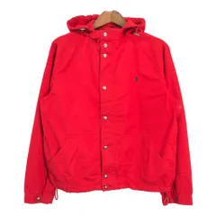 Polo by Ralph Lauren ポロ ラルフローレン コットン パーカー ジャケット レッド (メンズ M) 中古 古着 R3485