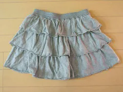銀座サエグサ sayegusa アウトレット 子供服 女の子 7歳 約 120cm スカート グレー 春 秋 ★3 ボトムス ガールズ 女児 キッズ 【中古】 ユーズド リサイクル こどものサムネイル