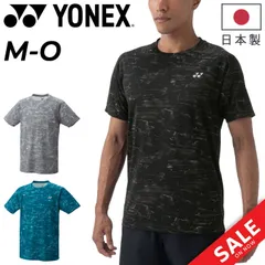 ヨネックス YONEX 半袖 ユニゲームシャツ(フィットスタイル) メンズ レディース バドミントン テニス ソフトテニス ベリークール 涼感 吸汗速乾 UVカット スポーツウェア 競技 トップス 総柄 Tシャツ 黒 灰色 青/10596