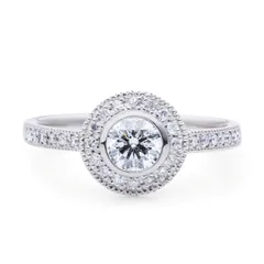 ♡ ダイヤモンドリングEカラー 0.447ct EX 58万円 