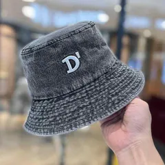 春 コーデ オシャレ 小物 アイテム レディース デニム D 文字 バケットハット カジュアル 夏 メンズ
