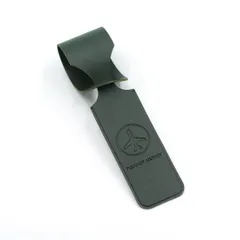 【特価商品】バッグ用ネームタグ バッグ用ネームタグ シンプル ベルト付き おしゃれ 旅行 スーツケース 出張 海外 名札 紛失防止 紛失対策 旅行タグ 超軽量 柔軟 レザー荷物タグ 防水 耐用 荷物専用 (濃い緑色)