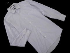 BLACK LABEL CRESTBRIDGE ブラックレーベル クレストブリッジ チェック シャツ size42/白ｘ青 ■■ メンズ