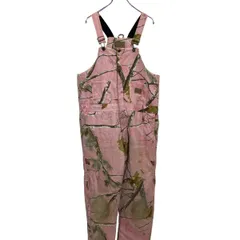 SCHMIDT 中綿 オーバーオール W40 キッズ XL 160～ ピンク リアルツリーカモ サロペット 古着卸 アメリカ仕入 a610-8061