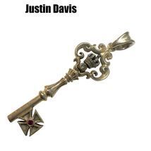 IZ-229 Justin Davis (ジャスティンデイヴィス) 鍵モチーフ ペンダントトップ ネックレストップ 0.03ct 中古