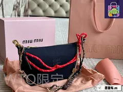 【今日WTO】Trendy Miu Miu トレンディミュウミュウ サーフロープキャンバス ランチボックスバッグ-WTO輸入-AQZ67