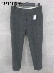 ◇ URBAN RESEARCH Sonny Label チェック ロールアップ パンツ サイズ38 ブラック ダークグレー レディース 【1101250012917】