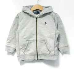 ポロバイラルフローレン パーカー トップス ジップアップ スウェット ベビー 男の子用 90サイズ グレー Polo by Ralph Lauren 【中古】