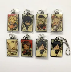 【まとめ売り】 刀剣乱舞 とうらぶ 花鳥メタルチャーム 8点セット