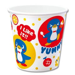 かき氷カップ 紙製 ペンギン 50個 ペーパーカップ 夏祭り (フルーツペンギン)