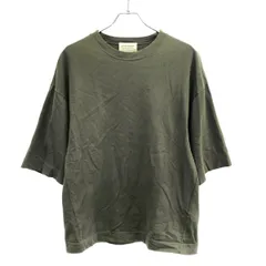 INSCRIRE アンスクリア 21SS コットンオーバーサイズTシャツ I21SS-BC6 カーキ Mのサムネイル