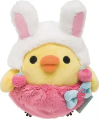【中古】ぬいぐるみ キイロイトリ(うさ耳帽子) ぬいぐるみ 「リラックマ」